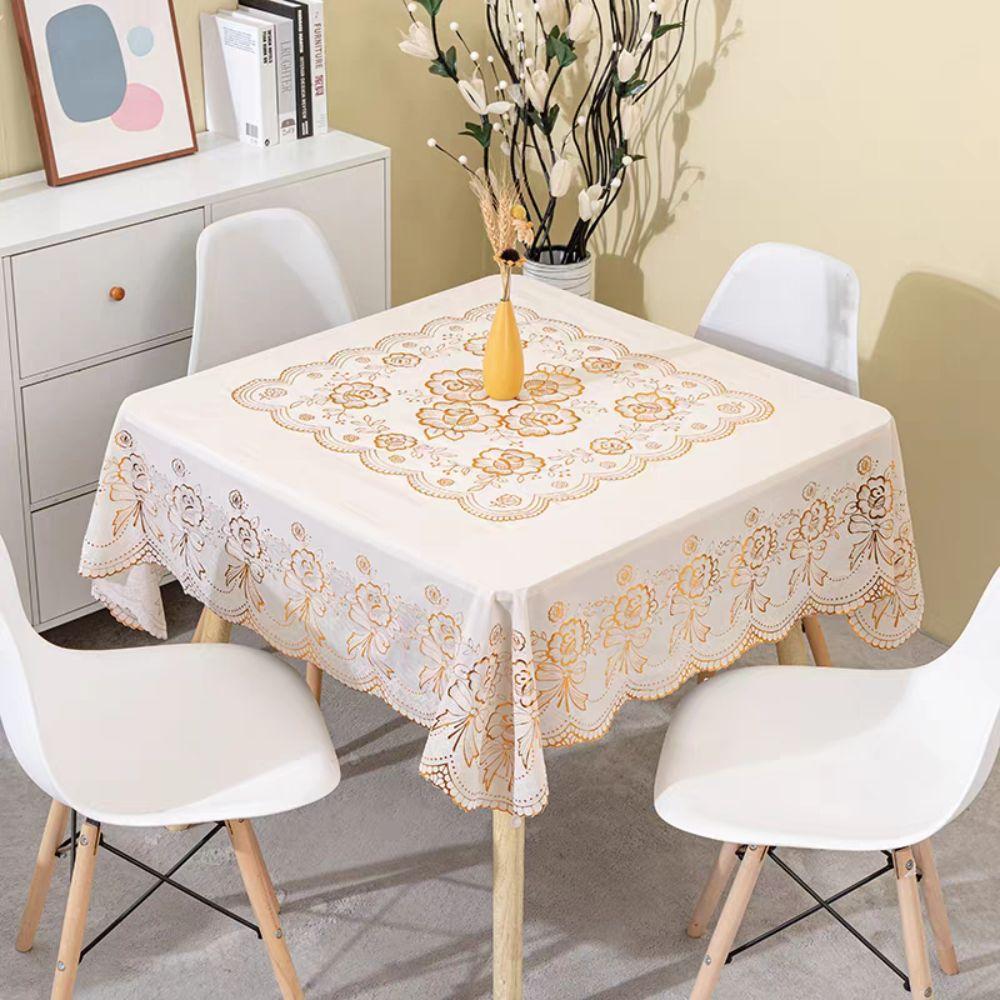 Oil Resistant Square Tablecloth Waterproof Table Mat Printed Table Cover  Tea Table