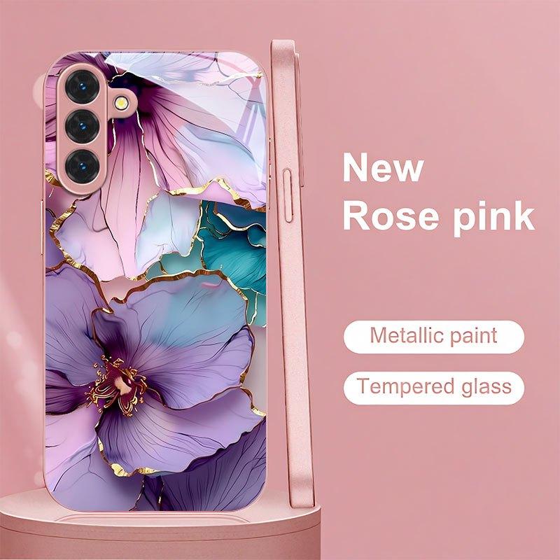 Pattern Female Hot-selling Exquisite Beautiful PhoneCase Glass PhoneCase for Samsung Galaxy S26 S25 S24 S23 S22 FE Ultra Plus