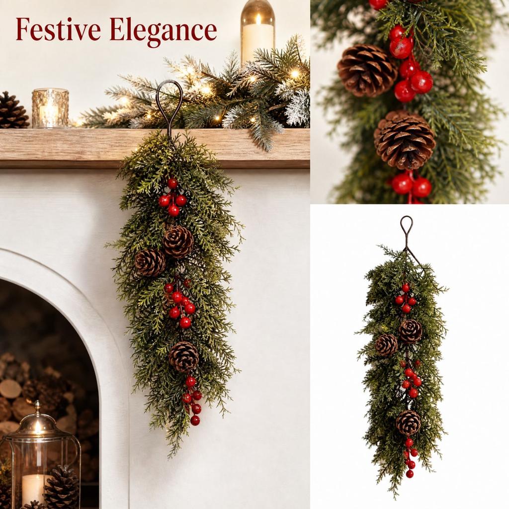 Artificial Christmas Hanging Garland Vines for Holiday Decorations