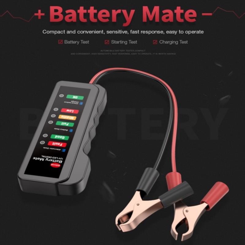 12V Car Motorcycle Fault Detector Battery Tester Digital Alternator Tester
