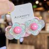 1 Pair Kid Hair Band  Cute Sweet Floral Heart Bear Crystal Hair Rope for Baby Girl Little Girl Hair Accessories