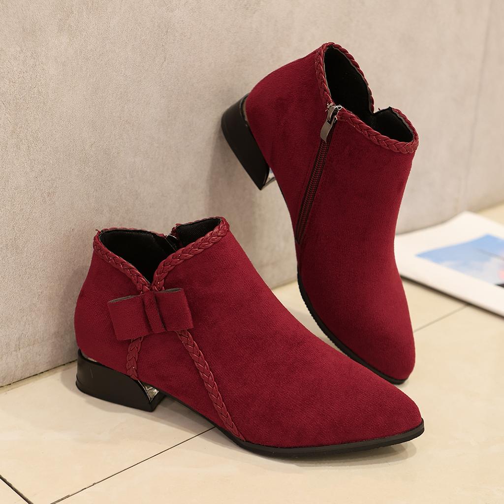 Fashion Single Shoes 2025 New Autumn and Winter Women's Shoes Pointed Toe Short Pole Boots Autumn Flat 35-43