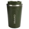 380ml Vacuum Mug DoubleLayer Stainless Steel Spill Proof Portable Car Coffee Cup(Green )
