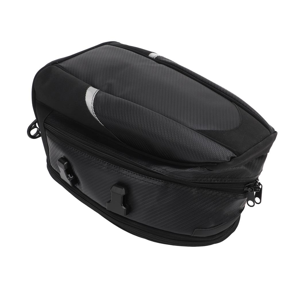 Motorrad-Hecktasche, wasserdichte Gepäckaufbewahrung, erweiterbarer Rucksack, Satteltasche für den Rücksitz, 14,5?18,5 l