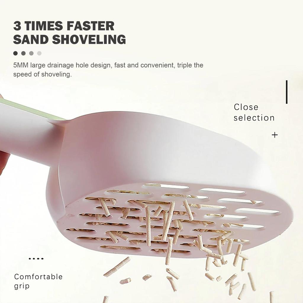 Cat Litter, Stool, Sand Spoon, Sieve, Shovel, Bracket Set, with Storage Box, Pet Kitten, Portable Cleaning Tool Kit