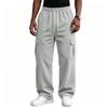 Men's Wide Leg Casual Pants with Athletic Comfort and Street, Loose Fit