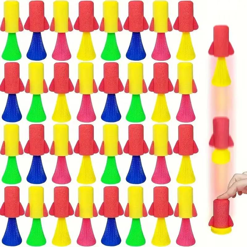 

Bouncing Spring Rocket Toys Eva Jumping Launcher Party Favors Pinata Fillers Birthday Gifts Classroom Prizes Goodie Fillers Gift (As shown-31622)-