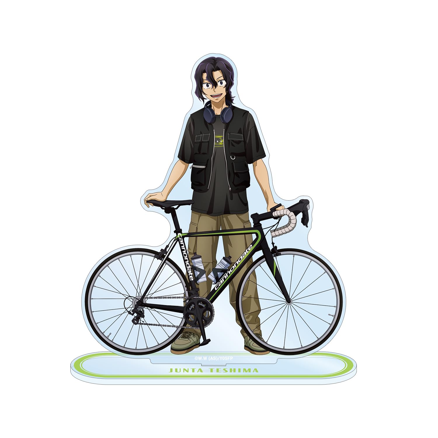 

Yowamushi Pedal LIMIT BREAK Original Junta Teshima Casual Clothes x Road Bike Extra Large Acrylic Stand Illustration Ver.