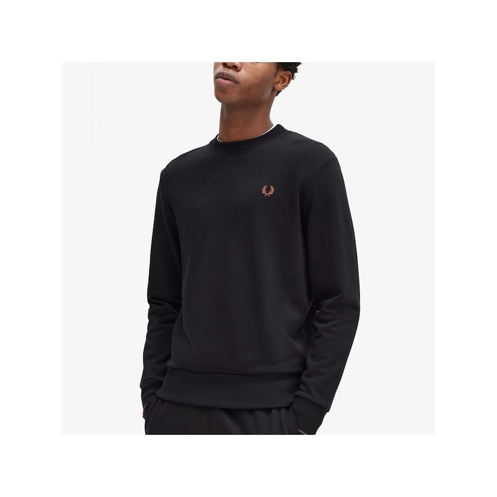 Fred Perry [baseline] Crewneck Sweatshirt   Black Afpm2437535 X56 qzgAfpm2437535 X56
