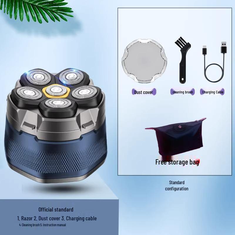 German Imported Men's Bald Head Electric Shaver - Self-Shaving Razor & Hair Clipper