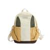 Schoolbag new high-value Mori ins fresh and sweet contrasting color splicing backpack junior high school students lightweight travel backpack