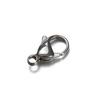 20pcs Stainless Steel Hole 9-15mm Lobster Clasps & Hooks Steel Color Connectors for Jewelry Findings Materials DIY Crafts