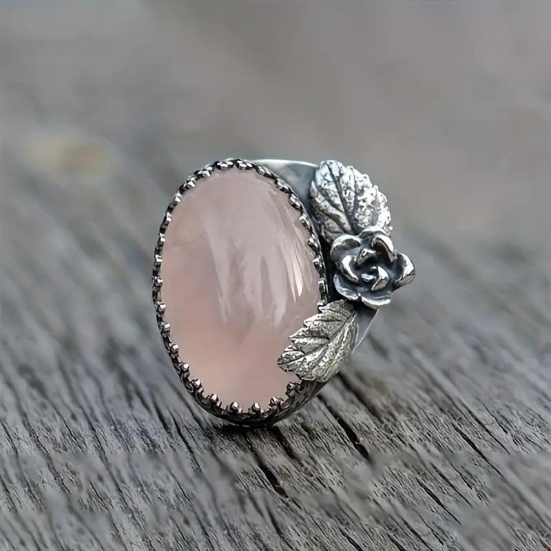 Europe, America, hot-selling inlaid alloy simple ring women's retro engagement goose egg ring