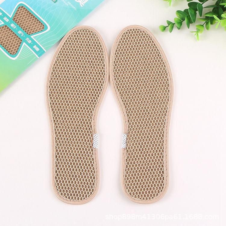 Buyun Men's Deodorant Sweat-Absorbing Mesh Insoles for Sports, Leather & Casual Shoes