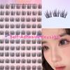 Brown Lashes New Type 10 Rows Glue Free Lashes Easy Application Eyelashes Reusable Lash Clusters with No Glue Needed