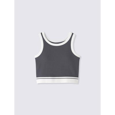 Girls Bra Feel Petite Rib Cropped Tank Top  Sport 