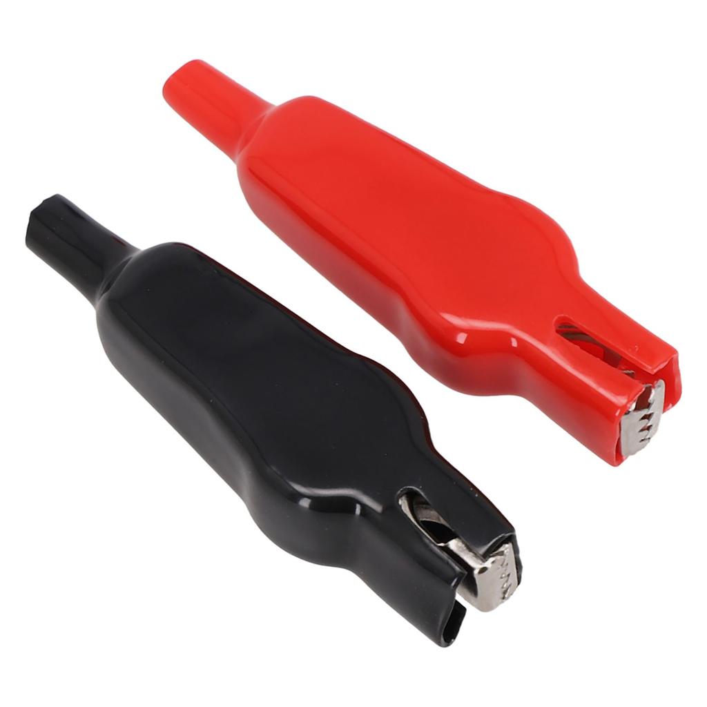 20A Elektrische Messleitungen mit isolierten Klemmen (Rot/Schwarz 2 Stück)