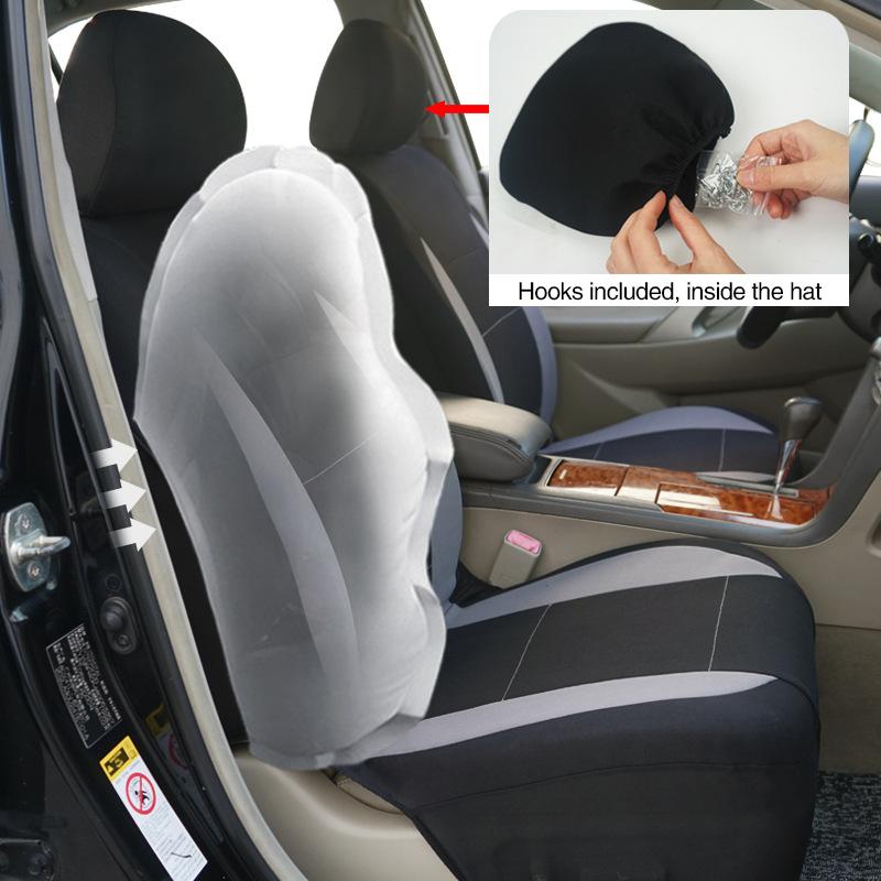 Universal Car Seat Cover Kit 9 PCS Full Seat Covers for Auto Car Seat Protect Luxury Breathable Mesh Seat Cover