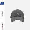 Hat men's and women's street tide brand letter embroidery baseball cap summer couple simple and versatile cap showing small face