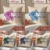 Classic Outdoor Field Fishing Prints Nash Pillow Case Comfort Sofa Bed Silky Elegant Invisible Zipper Decorative Cushion Cover