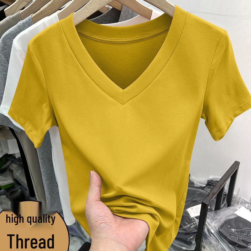 2026 Rippstrick-Kurzarm-Schlankmacher-T-Shirt für Damen in Übergröße
