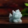 Natural Crystal Resin Animal Figurine With Stone Decor For Home Office Gift