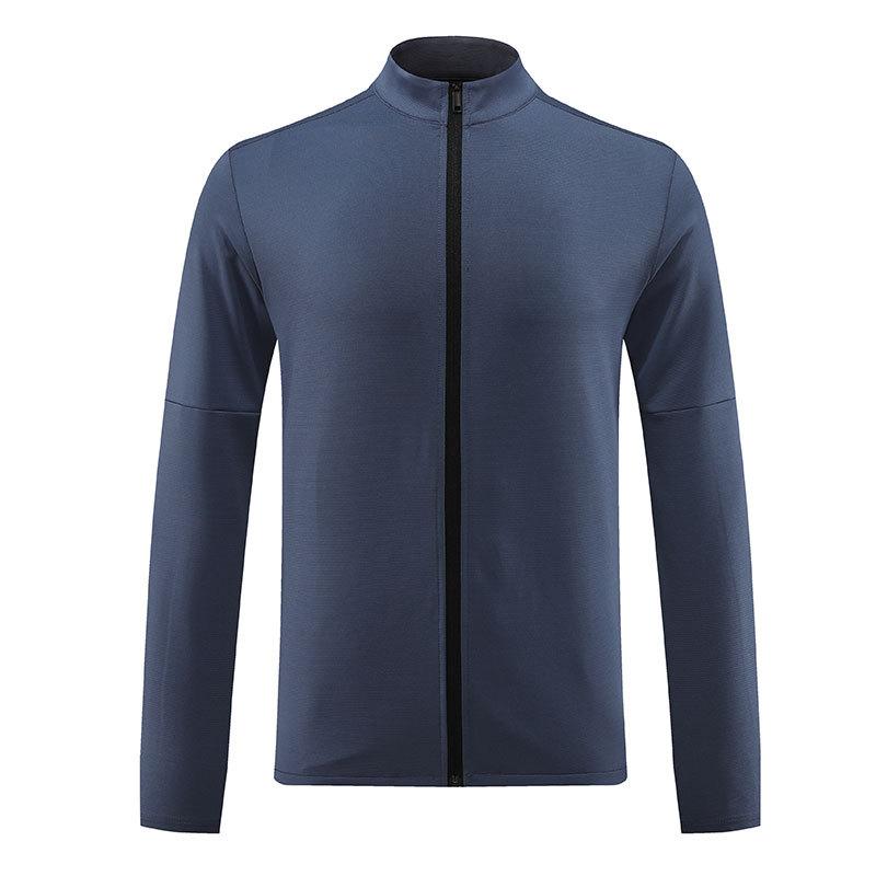 

Men S Sports Jacket Spring And Autumn Style Quick-Dry Casual Outdoor Running Jacket Zip-Up Cardigan Stand-Up Collar Sweatshirt 3XL синій
