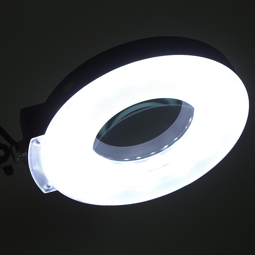 Piękno Kosmetyczne Tatuaż Manicure 5x Powiększające Podświetlane Biurko Lupa Światło Lampa Z Zaciskiem