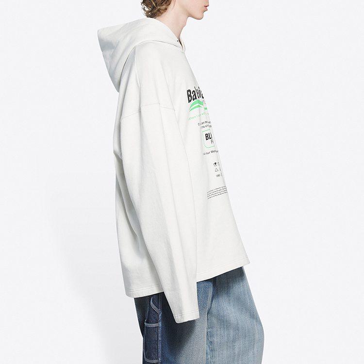 Balenciaga Sweatshirt Loose Fit Men's White 662424TKVF89085