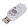 Flash Drive Portable Large Storage Stick Cat Paw Shape U Disk for Computer LaptopGrey 64GB