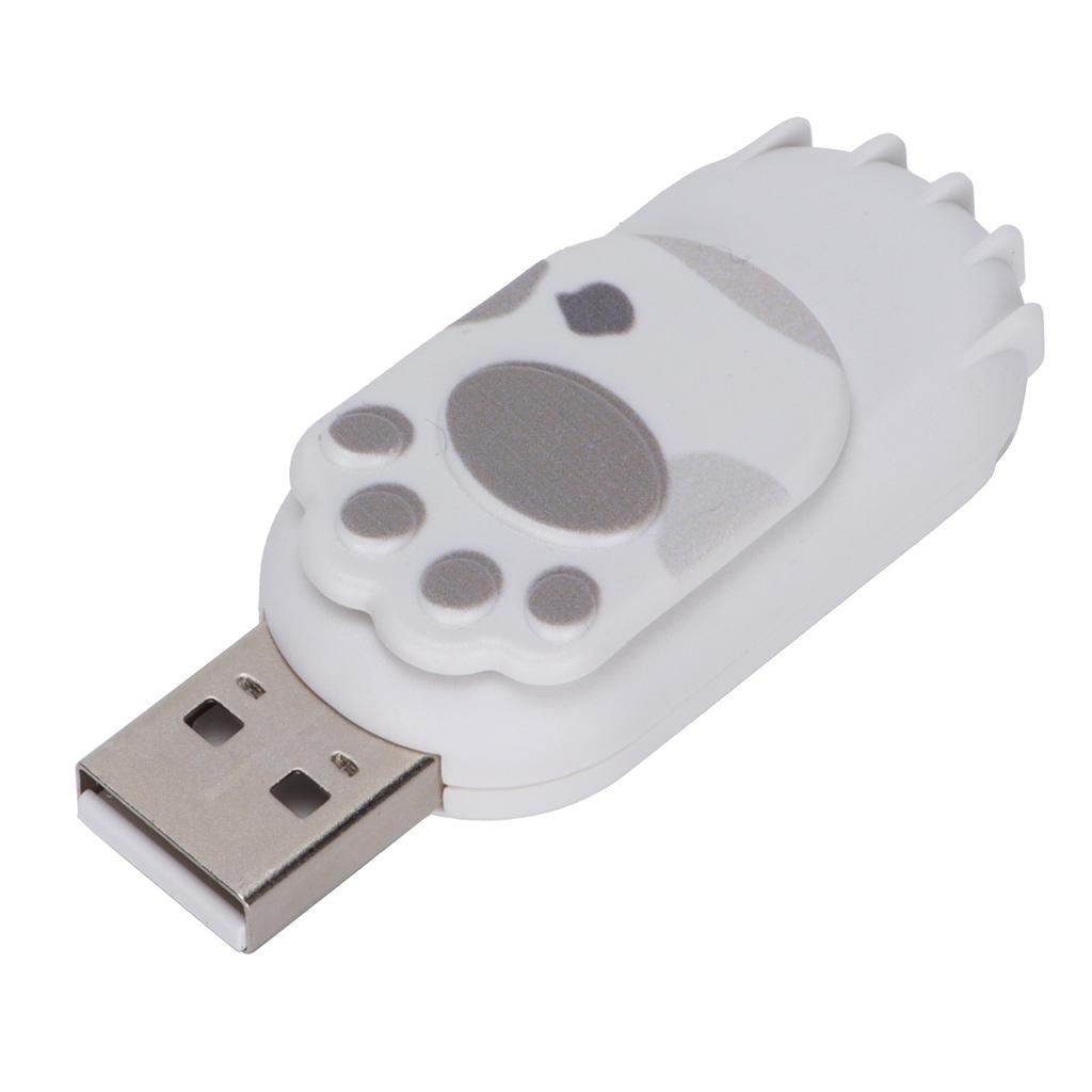 Flash Drive Portable Large Storage Stick Cat Paw Shape U Disk for Computer LaptopGrey 64GB