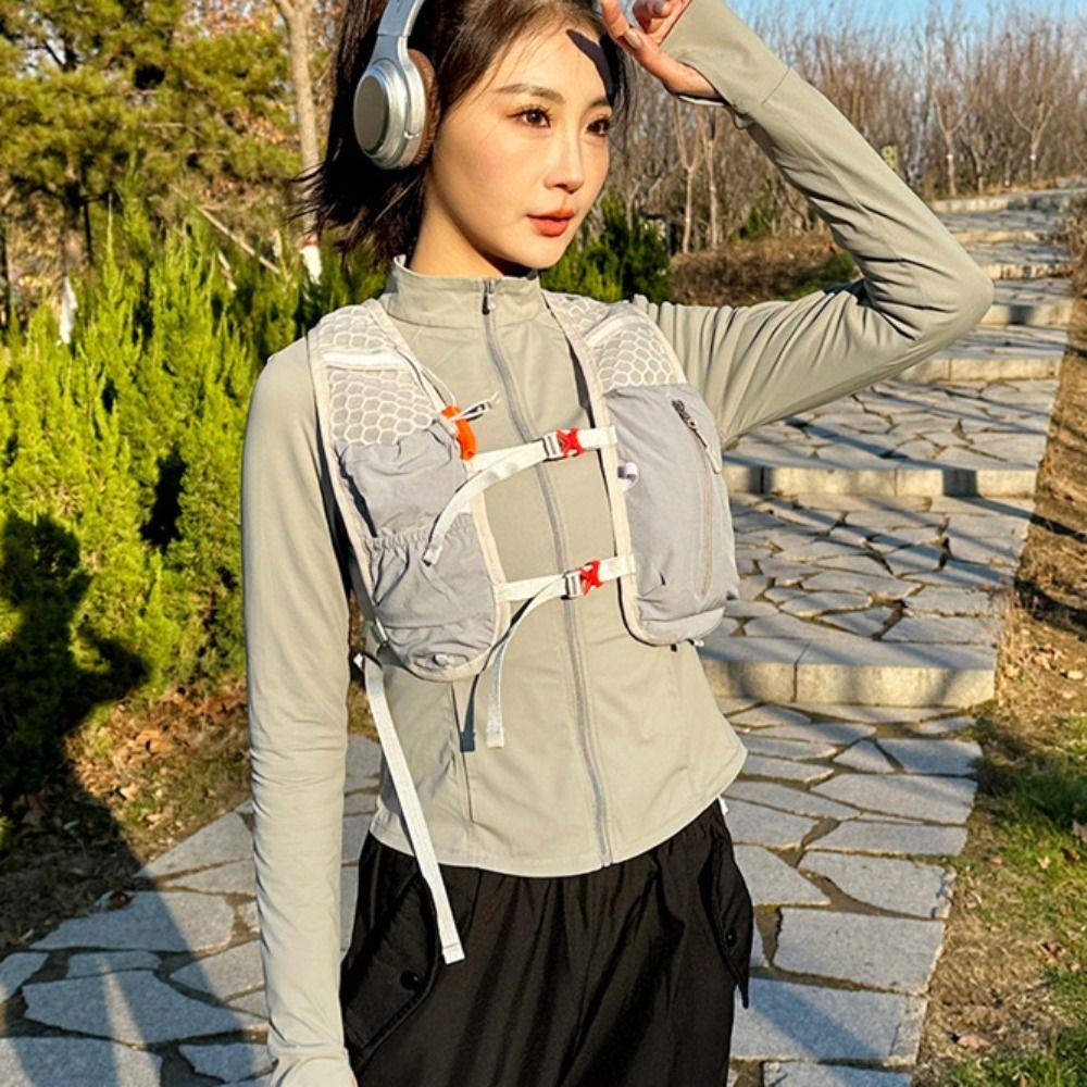 Vest Style Hydration Backpack Breathable Trail Running Backpack Reflective Running Bag  Hiking