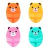 Cute Bear Plugs Holders Adhesive Wall Hook Plastic Phone Charger Holders No Drilling Needed Wall Mounted Organizer for Plugs Charger Storage