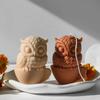 New Owl Candle Silicone Mold 3D Owl Crafts Resin Plaster Cement Casting Tool DIY Handmade Soap Candle Making Supplies