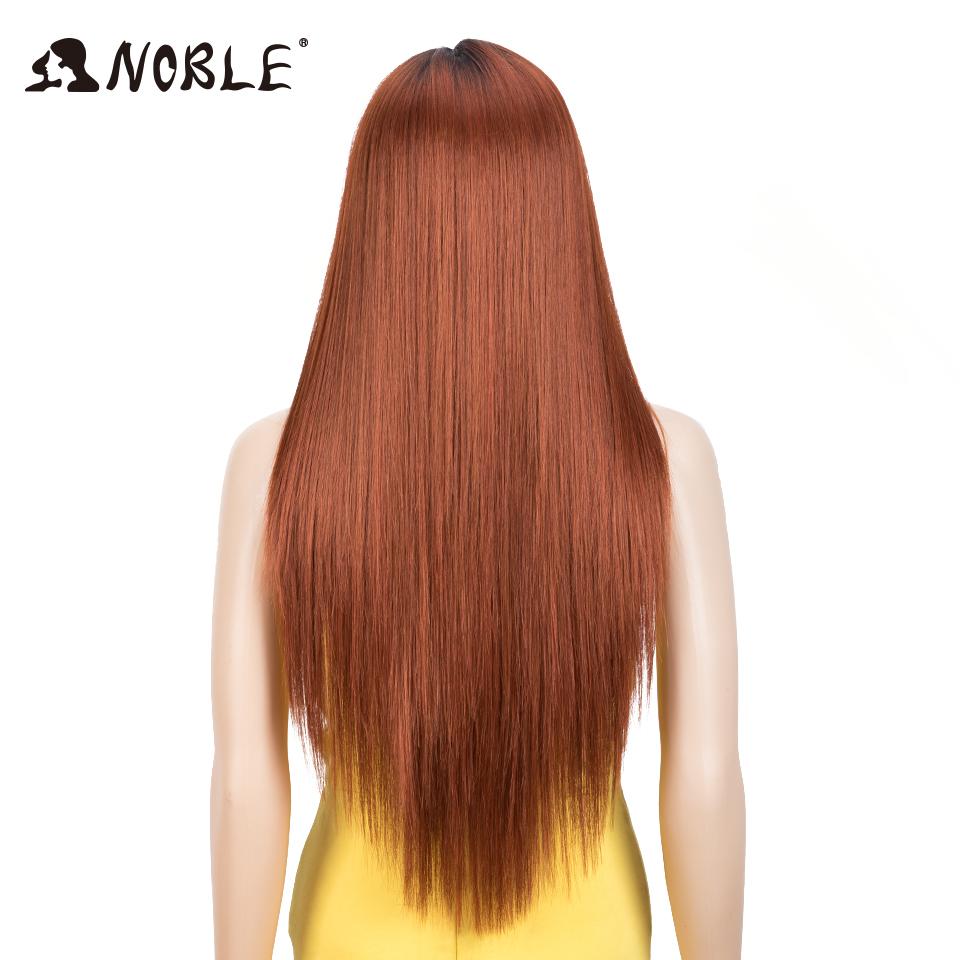Noble Synthetic Lace Front Wig 28Inch Long Straight Lace Wig Red Wig Women Lace Wig Wig For Black Women Straight Lace Front Wigs