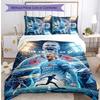 Set Biancheria da Letto 3 Pezzi Stampato Erling Haaland Traspirante Copripiumino con Federe Biancheria da Letto Decorativa per Camera da Letto Casa