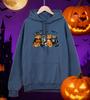 Dressed Kittens Enjoy Halloween Printing Men Hoodie Pocket All-Match Hoody Multicolor Casual Pullovers Autumn Fleece Clothing