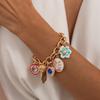 Charm Vintage Geometric Floral Bracelet Flower Bohemian Bracelet Sweet Enamel Bracelet  Party