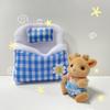 New Cute Plush Anime Animal Doll Quilt Mini Doll Small Quilt Anime Accessories