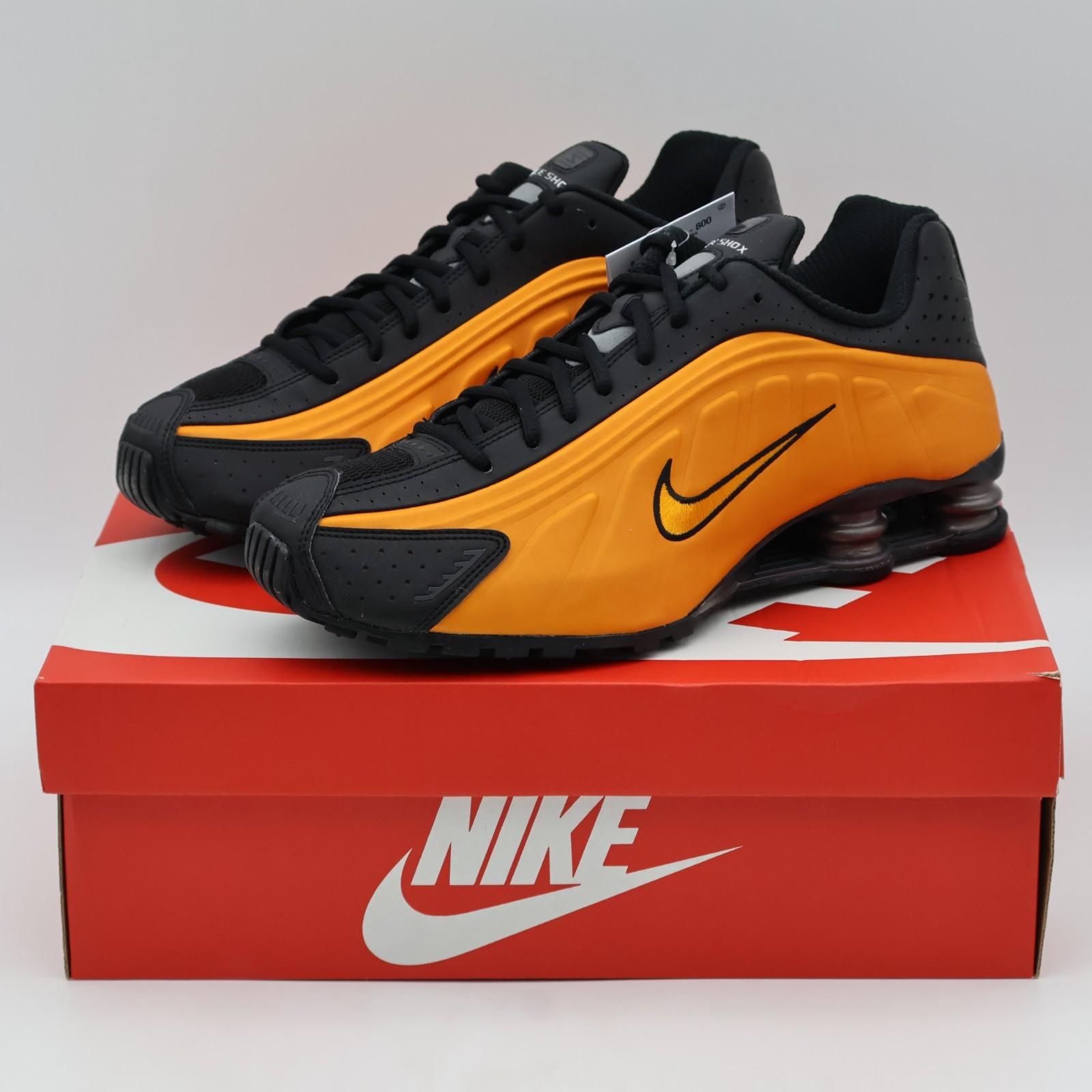 HQ1988-800 Nike Shox R4 Bright Ceramic Black Metallic Dark Grey (Men s) 8.5