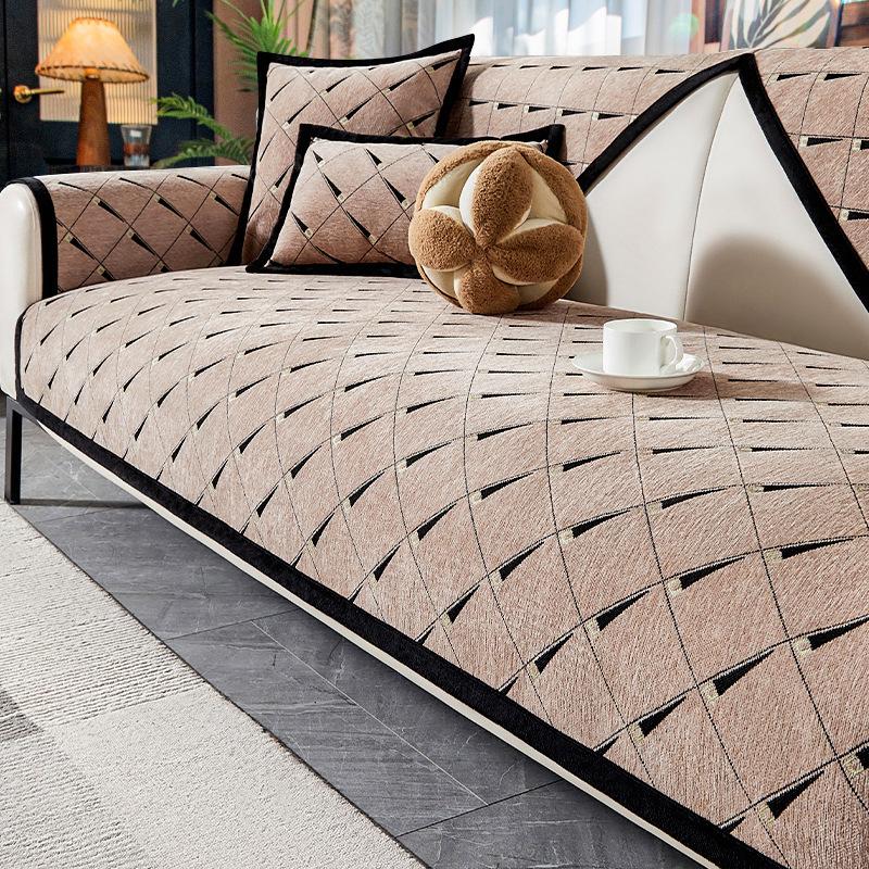 

New Sofa Cushion Light Luxury High-End Four-Season Non-Slip And Dirt-Resistant Seat Cushion Cushion Cover Concubine Seat 70*70cm