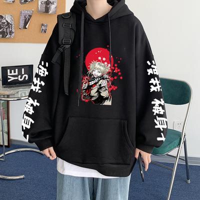 My Hero Academia Streetwear Mikina Hhimiko Toga Anime Mikina s kapucňou Hip Hop Oversized Ležérna Potlačená Mikina s kapucňou Muži Ženy Oblečenie Y2K