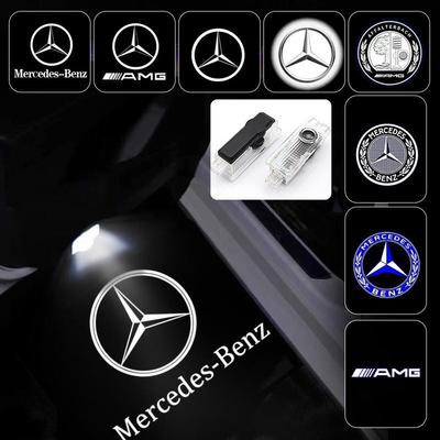 2-4 Adet Araba Kapısı HD Led Lazer Projektör Karşılama Lambası Mercedes-Benz AMG CLA C17 CLS C218 W218 W219 E Sınıfı 207 C207 İçin Uygundur.
