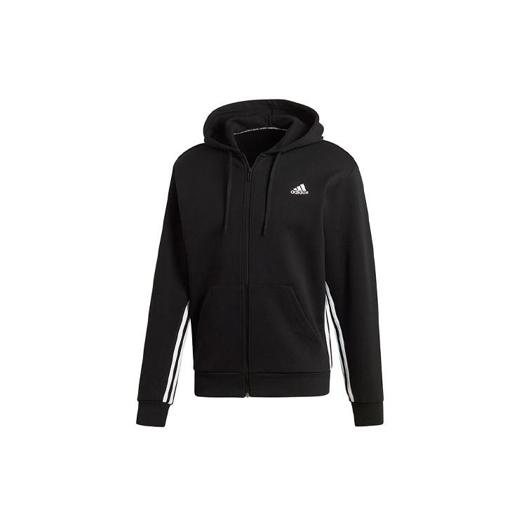 adidas Must Haves 3-Stripes Full Zip Hoodie Men s DX7657 S