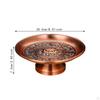 Buddhist Fruit Bowl Decorative Lotus Design Stable Base Footed Temple Tray for