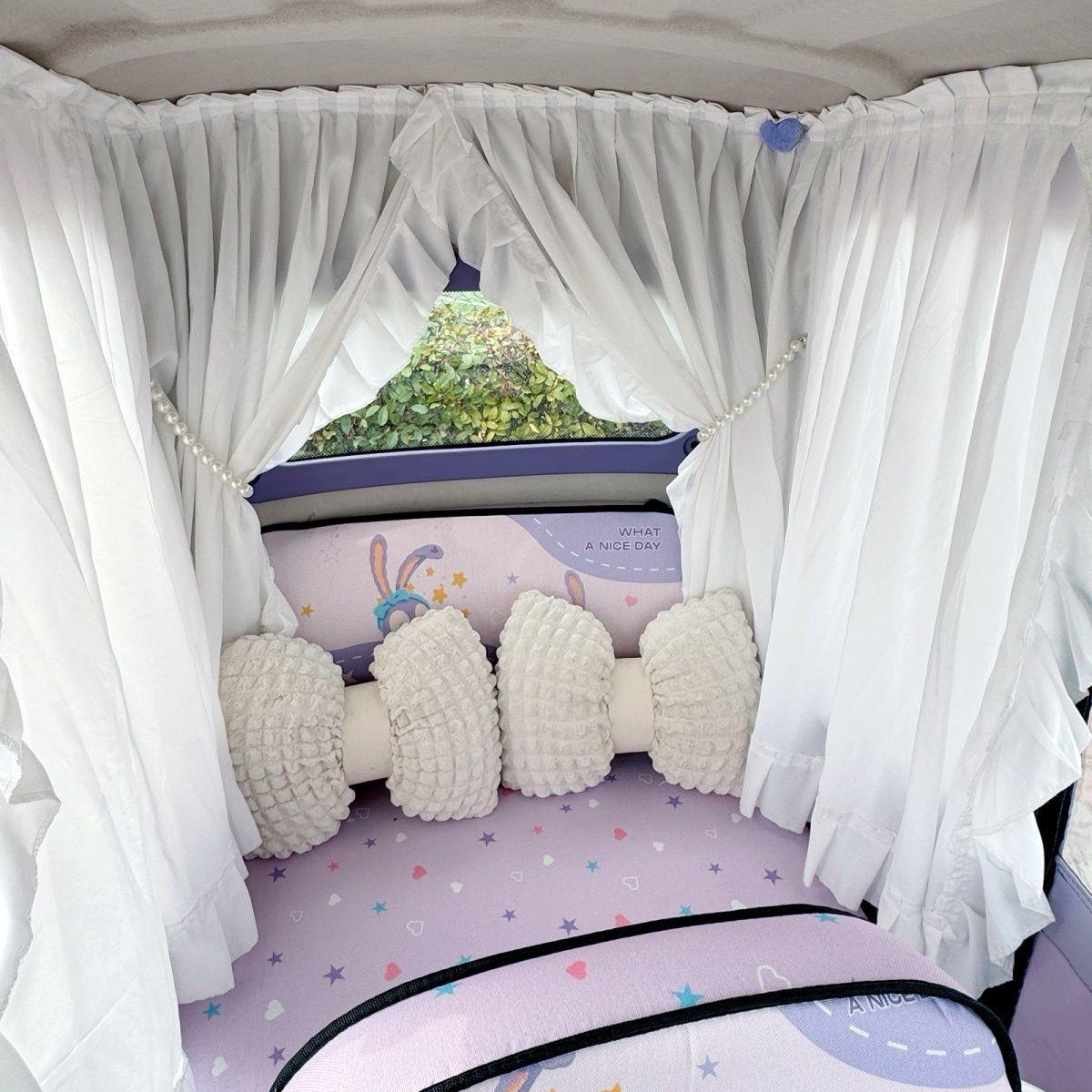 

Self-Adhesive Lace Sunshade for Tricycle/Four-Wheel Vehicles – Durable, No-Drill Installation, Hot-Selling White Lace - 1.4m x 90cm