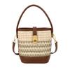 Summer Hand-held Straw Bag Niche Fashion High-end Women's Shoulder Messenger Bag Summer New Woven Bag