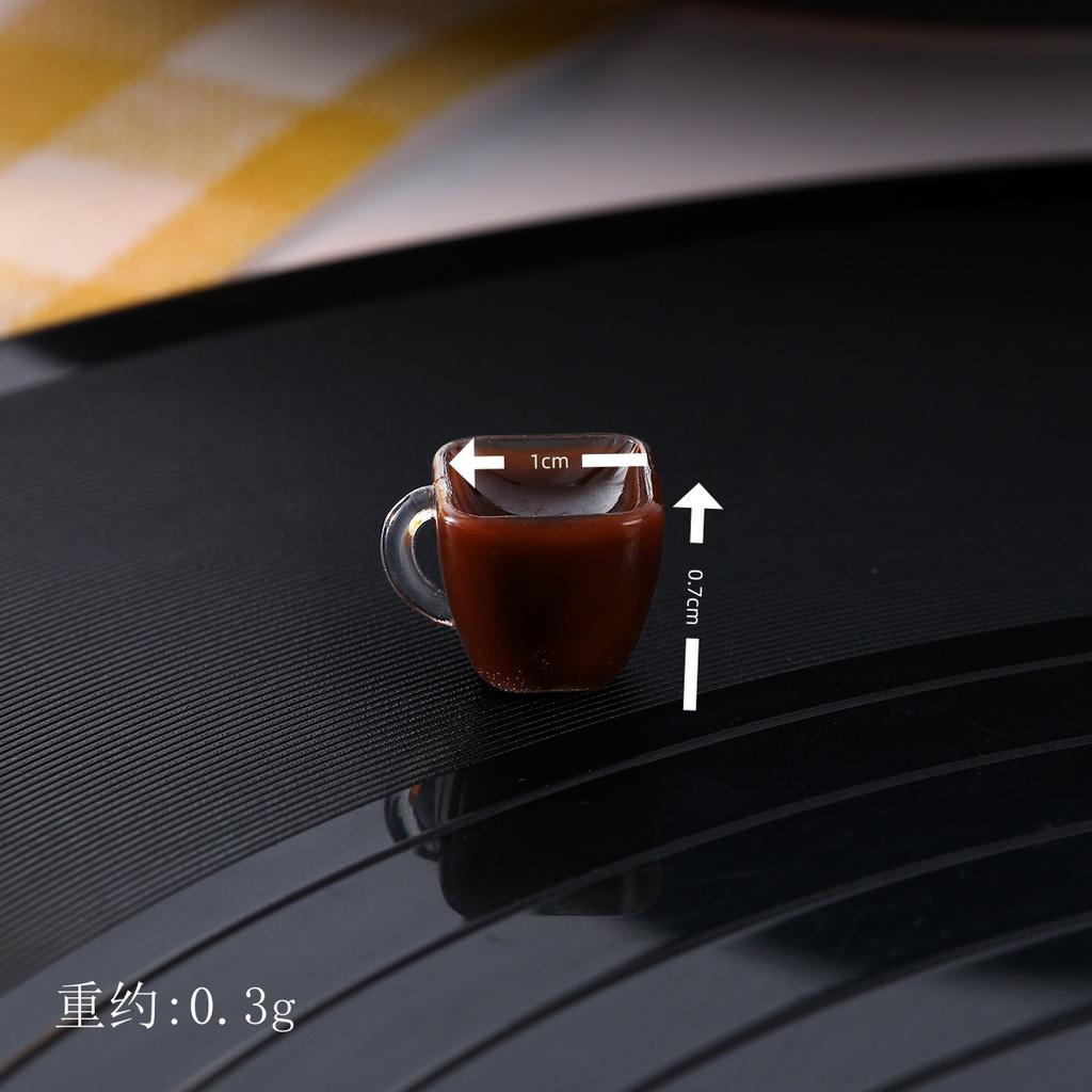 Simulation Red Wine Glass Coffee Cocktail Champagne Model Mini Miniature Food Ornaments 10pc/lot