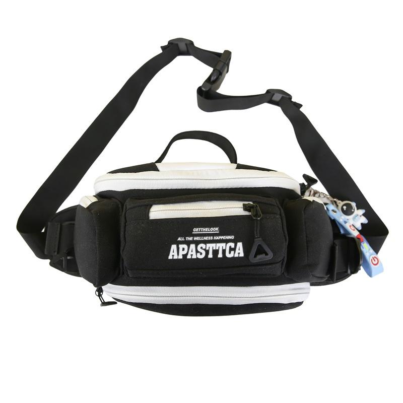 

Мужская сумка на пояс для верховой езды, женская сумка на грудь, сумка через плечо, спортивная водонепроницаемая сумка через плечо белый/чёрный