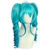 Blue Gradient Double Ponytail High Quality Synthetic Wig Virtual Singer Spiral Ponytail Wig Reality Show Wig